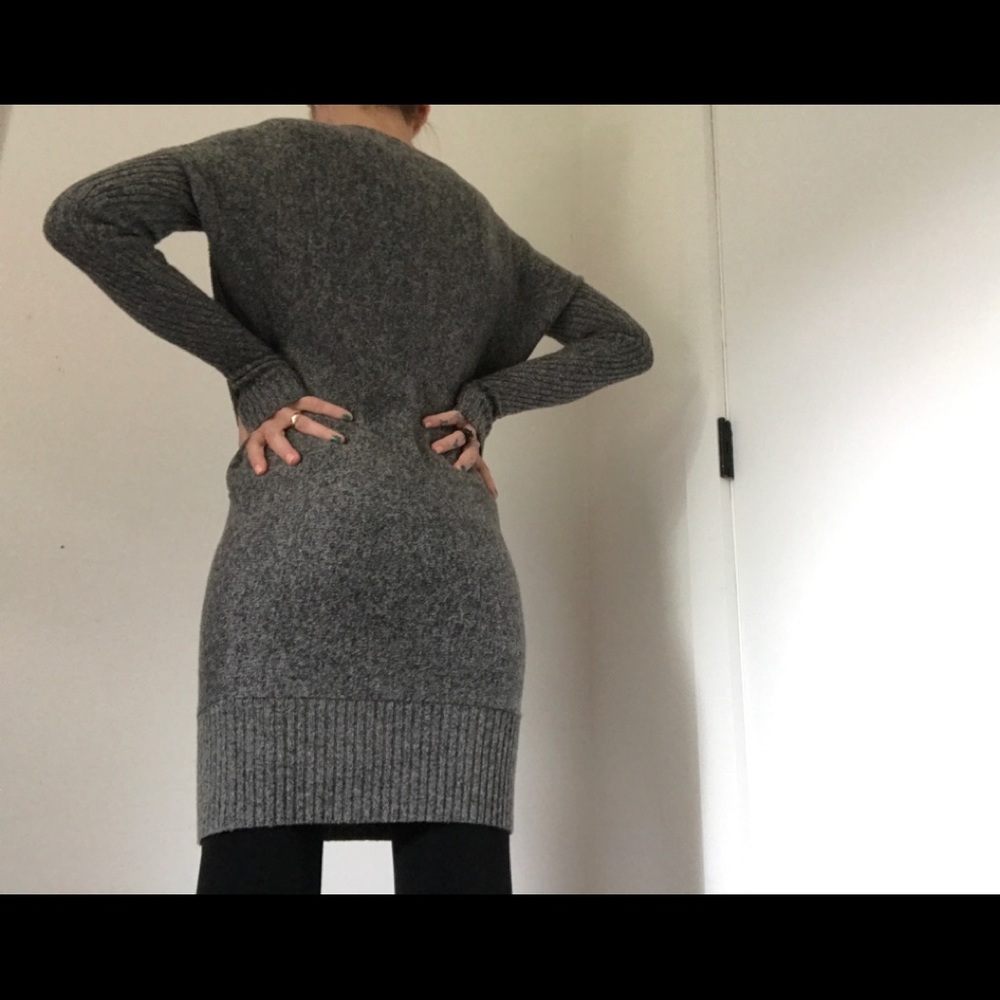 Moda International Charcoal Grey Sweater Dress - Picture 8 of 14
